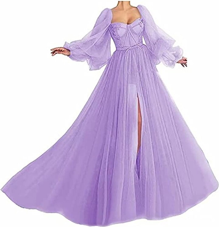violet prom dresses