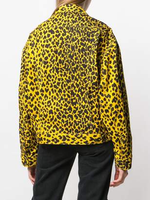 R 13 oversized leopard print jacket