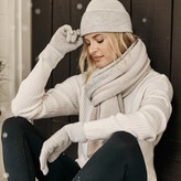 Thumbnail for your product : Summersalt The Coziest Cashmere Blend Gloves - Wolf & White Sand