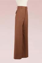 Thumbnail for your product : Chloé Wide Check Flare Pants