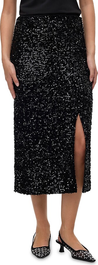 Vero Moda Vmhalia Sequin Skirt