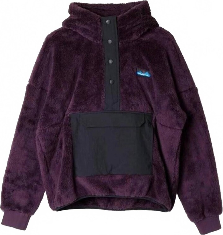 Kavu Women's Moon Ridge Fleece Hoodie In Aubergine