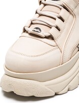 Thumbnail for your product : Buffalo David Bitton Cream 1339 Classic Nubuck Leather Flatform Sneakers