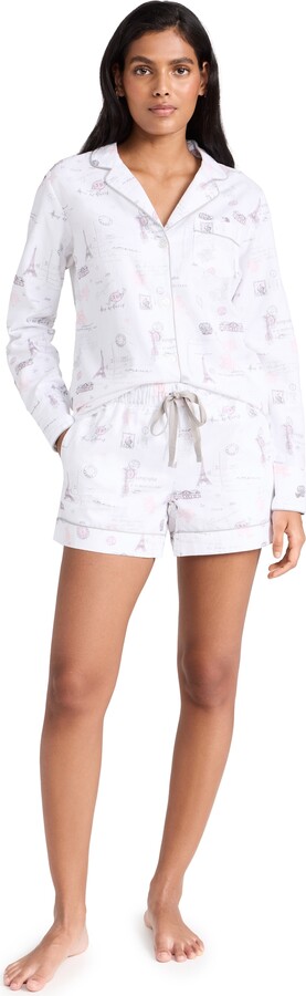 Petite Plume Women's Paris Musings Long Sleeve PJ Set