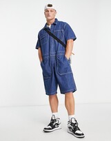 Thumbnail for your product : Levi's romper suit in dark navy denim