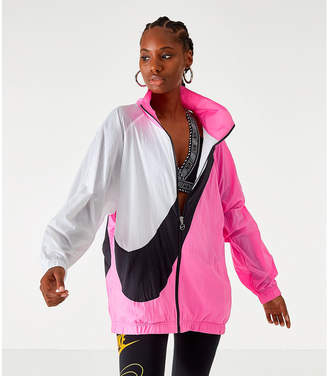 Nike Women's Sportswear Swoosh Woven Jacket - ShopStyle