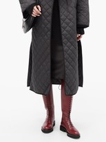 Thumbnail for your product : KHAITE York Knee-high Leather Boots - Burgundy