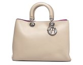 Thumbnail for your product : Christian Dior Pre-Owned Beige Leather Large Diorissimo Bag