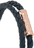 Thumbnail for your product : Tateossian Faceted-Clasp Woven Bracelet