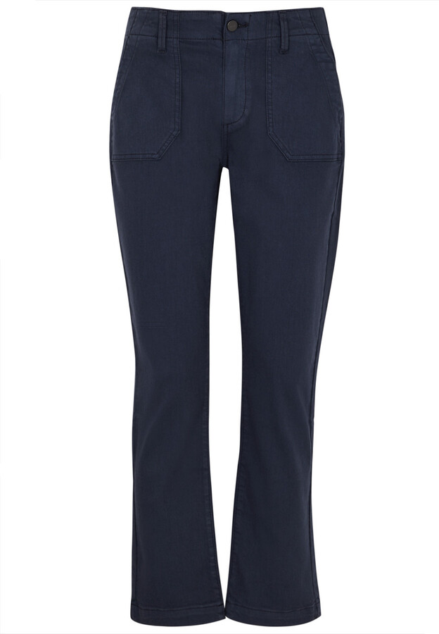 Paige Mayslie Cropped Straight-leg Jeans