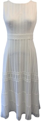 Taylor Embroidered Chiffon Midi Dress