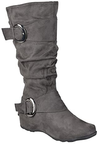 gray wide width boots