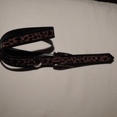Thumbnail for your product : Yves Saint Laurent 2263 Yves Saint Laurent #belt ""/ Vintage/In Pigskin Suede With Leopard Print/Size 70#