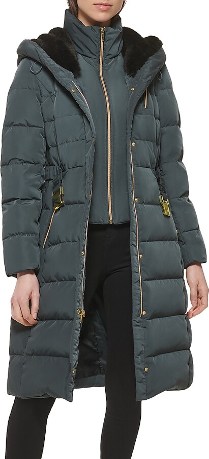 Cole Haan Belted Puffer Coat