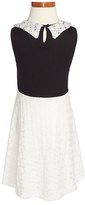 Thumbnail for your product : Flowers by Zoe Sleeveless Lace Dress (Big Girls)