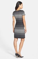 Thumbnail for your product : Donna Ricco Stripe Ponte Sheath Dress