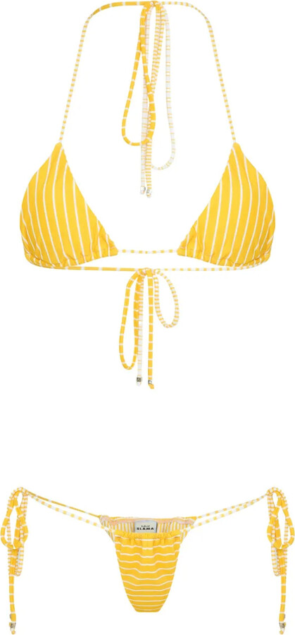 AMIR SLAMA Striped Bikini