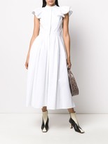 Thumbnail for your product : Alexander McQueen Ruffled-Sleeve Shirt Dress
