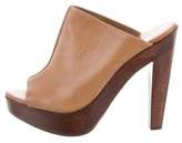 Thumbnail for your product : Diane von Furstenberg Peep-Toe High-Heel Mules