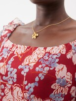 Thumbnail for your product : Saloni Tamara Floral-print Crinkled-silk Maxi Dress