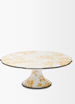 Thumbnail for your product : Gucci Herbarium Porcelain Cake Stand - Yellow Multi