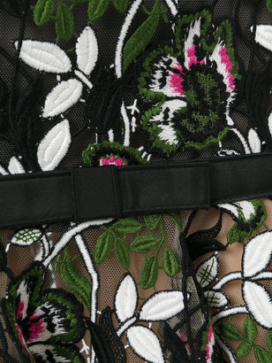 Giambattista Valli floral lace panel skirt