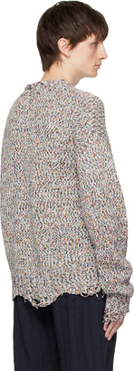 Schnaydermans Multicolor Distressed Sweater