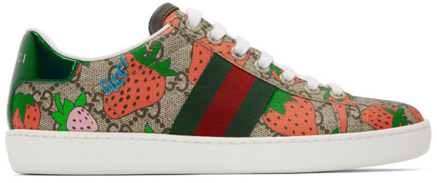 gucci strawberry sneakers
