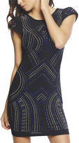 Thumbnail for your product : Arden B Waved Rhinestone Stud Dress