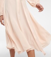 Thumbnail for your product : Chloé Ruffled silk shirt dress