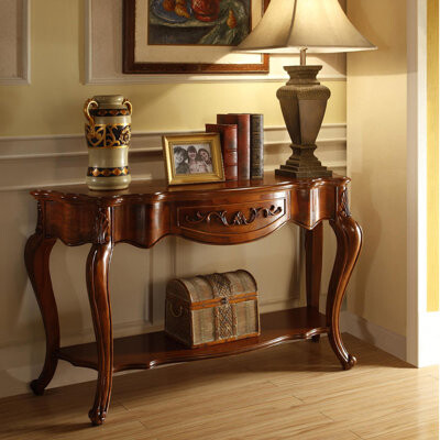 Canora Grey American style wooden console table