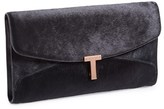 Thumbnail for your product : Ted Baker 'T Clasp - Maxi' Calf Hair Clutch