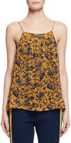 Thumbnail for your product : Isabel Marant Brinley Tiered Floral Silk Skirt, Yellow