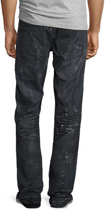 PRPS Barracuda Proton Splatter Denim Jeans, Black