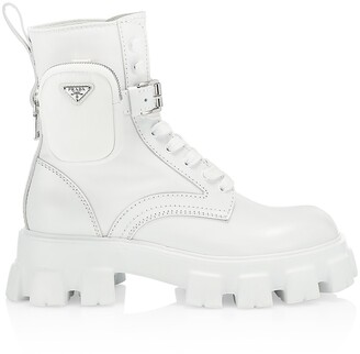 prada boots white