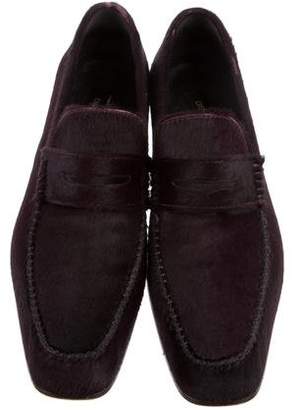 DSQUARED2 Ponyhair Penny Loafers
