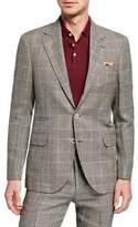 Thumbnail for your product : Brunello Cucinelli Men's Retro Plaid Two-Piece Linen/Wool Suit
