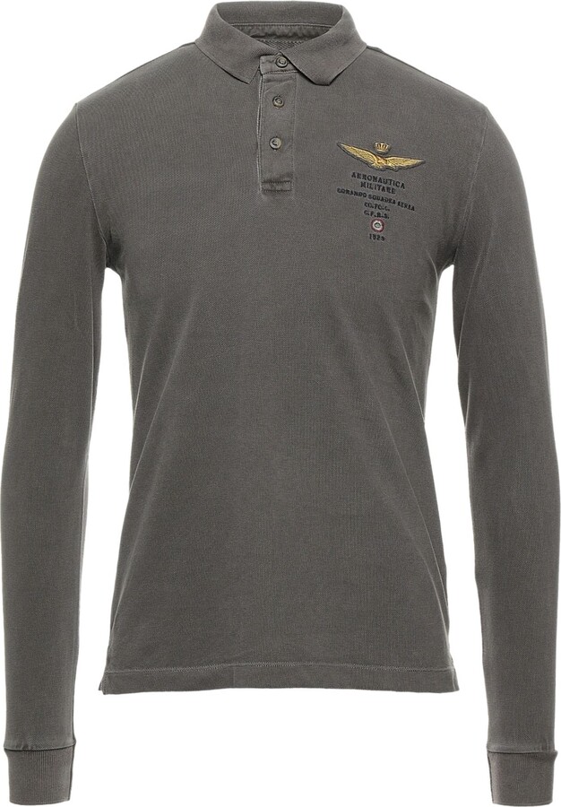 Polo Aeronautica Militare pour homme en coloris Gris Homme Vêtements T-shirts Polos 
