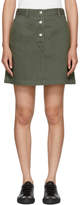 Thumbnail for your product : A.P.C. Khaki Denim Adele Miniskirt