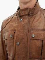 Thumbnail for your product : Belstaff Gangster Leather Jacket - Mens - Tan