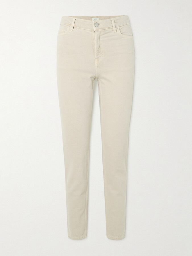 TOTEME - Low-rise Slim-leg Organic Jeans - Cream