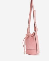 Thumbnail for your product : The Kooples Nano Tina bag in pink suede