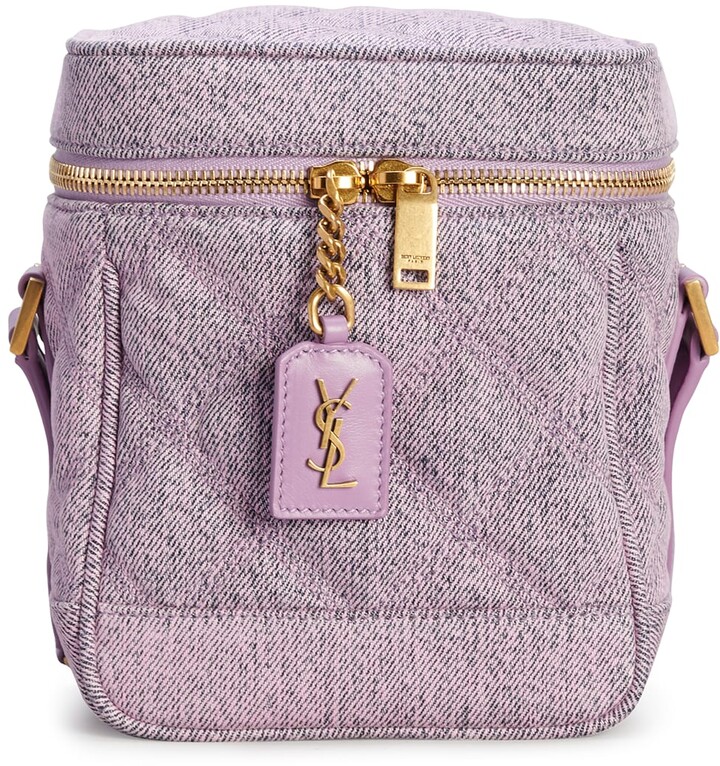 Saint Laurent 80s Vanity Quilt Denim Shoulder Bag ShopStyle