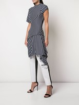 Thumbnail for your product : Monse twisted striped T-shirt