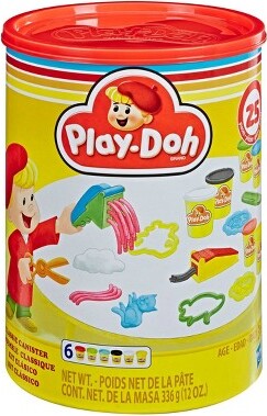 Play-Doh Classic Canister Retro Set with 6 Non-Toxic Colors