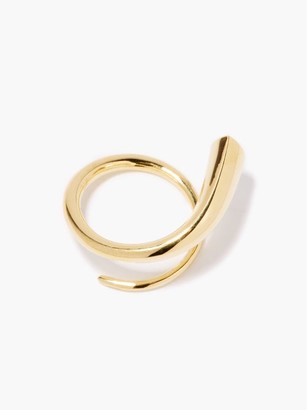 KatKim Pear Crescendo Diamond & 18kt Gold Ring - Yellow Gold