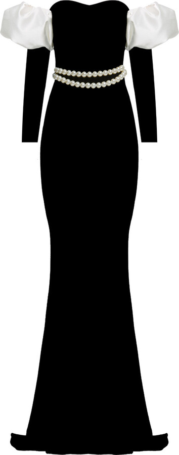 Nur Karaata Black Hofburg Long Dress