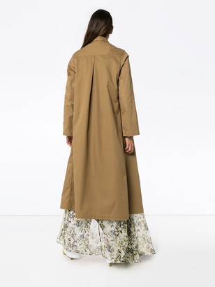 Silvia Tcherassi Gaia long trench coat