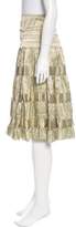 Thumbnail for your product : Anna Sui A-Line Knee-Length Skirt