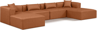 Wrought Studio Iysa 6 - Piece Faux Leather Corner Sectional